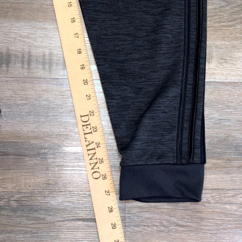Adidas Joggers Youth Boys XL (18-20) Heather Gray Fleece Lined Regular-Fit - Picture 7 of 9